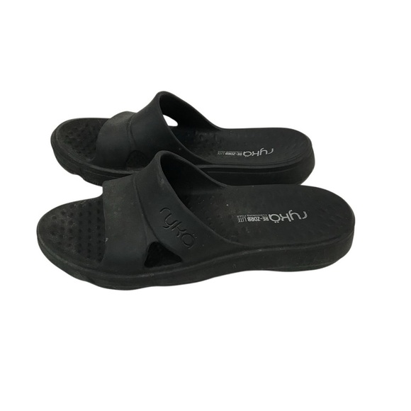 Ryka Black Sandals Sleek Casual Comfort - Picture 5 of 5